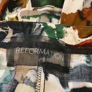 reformation midi skirt